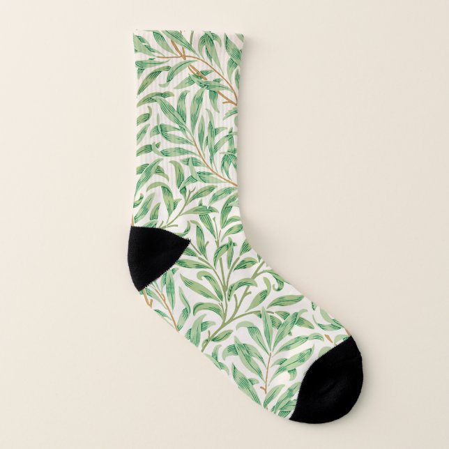 Meias William Morris. Willow Bough. Vintage greenery (Esquerda - Interior)