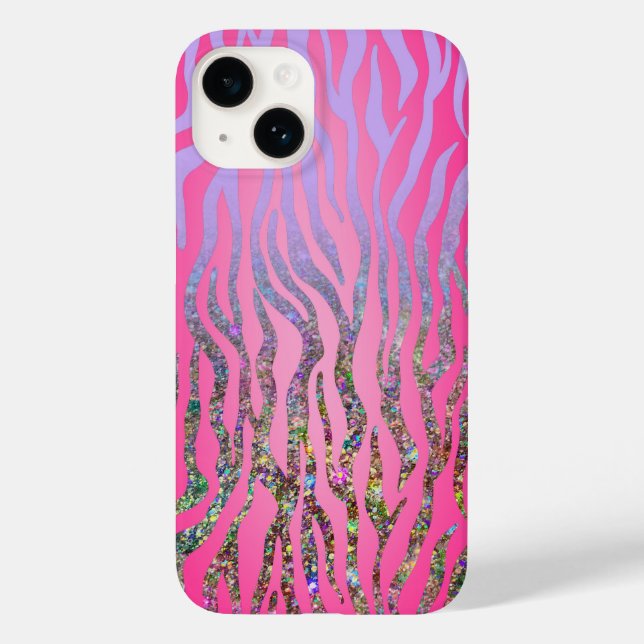 Meio Brilho Impressão Tigre Rosa (Verso)