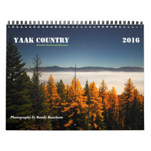 Meio do calendário 2016 do país de Yaak