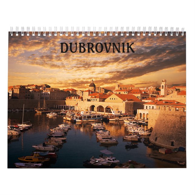 Meio do calendário de Croatia Dubrovnik (Capa)