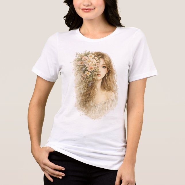 Meio Rosto Floral (Frente)