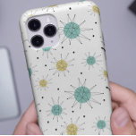 Meio século Azul Aqua Amarelo Franciscan Starburst<br><div class="desc">Esta fabulosa capa de telefone moderna mostra estrelas de Franciscan em azul e amarelo. Faça uma declaração enquanto segura seu celular!</div>
