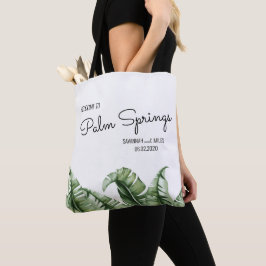 Meio século Banana Leaf Weding Tote Bag