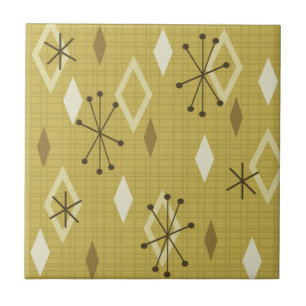 Meio século de diamantes modernos amarelo