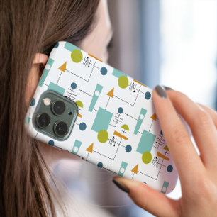 Meio século de Linhas Verdes Azul Laranja Moderno