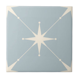 Meio século de Starburst Atômica moderno azul