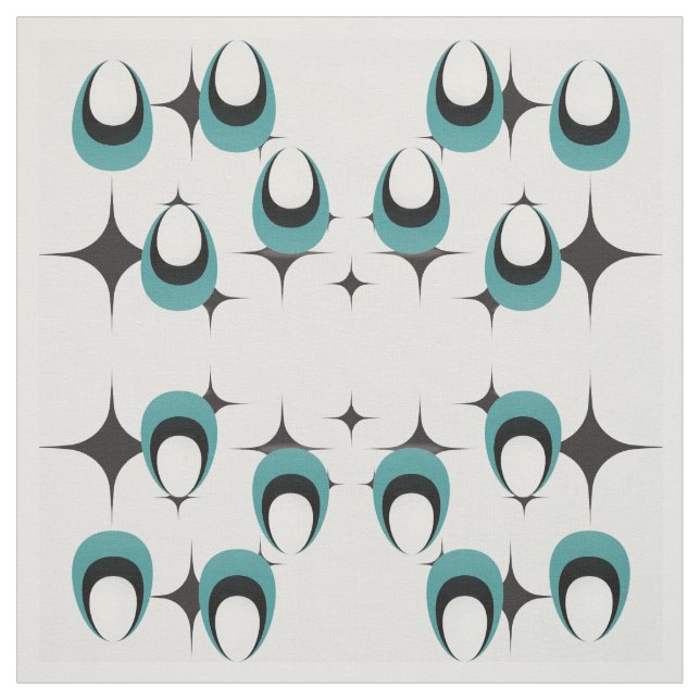 meio século em forma azul Tecido moderno (Modelo)