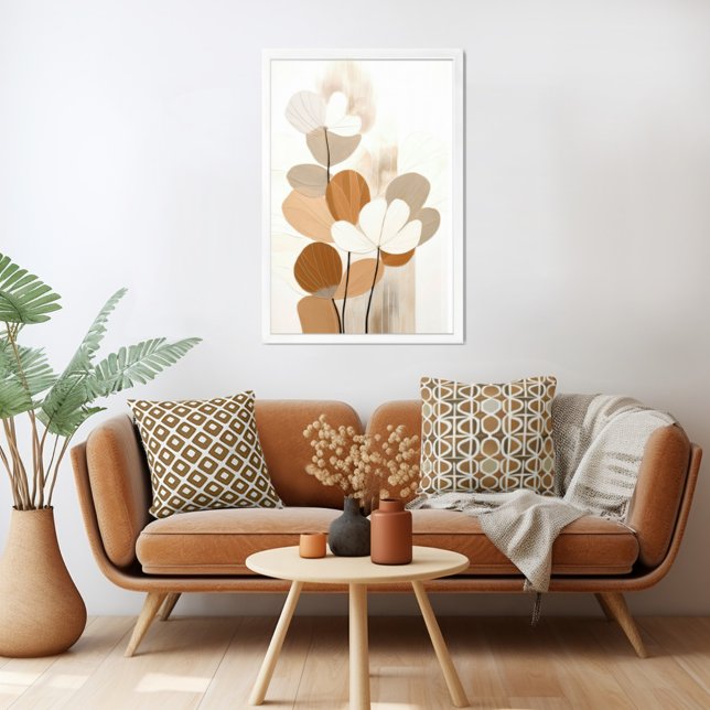 Meio século Floral Modern Boho Impressão (Unleash your inner art enthusiast with Wild on Flowers gallery quality Giclee print artwork. )