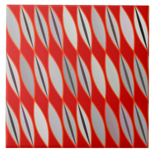 Meio século - Folhas Modernas, Vermelho Escuro e 