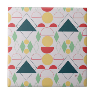 Meio século Geométrico Cinza Cerâmica