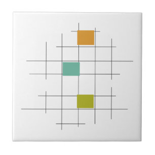 Meio século Laranja Turquesa Linhas Verde Laranja