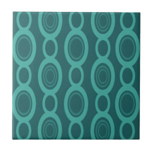 Meio século Modern Chain Links Teal