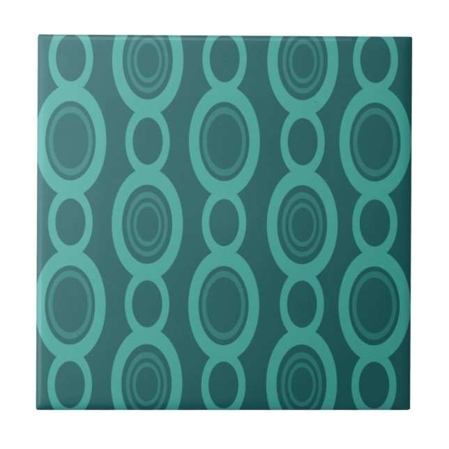 Meio século Modern Chain Links Teal (Frente)