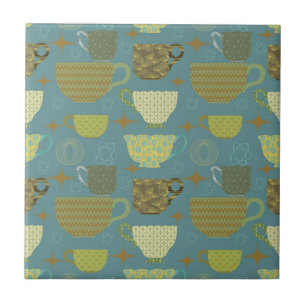 Meio século Modern Dusty Blue Teacup