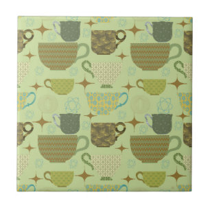 Meio século Modern Sage Teacup