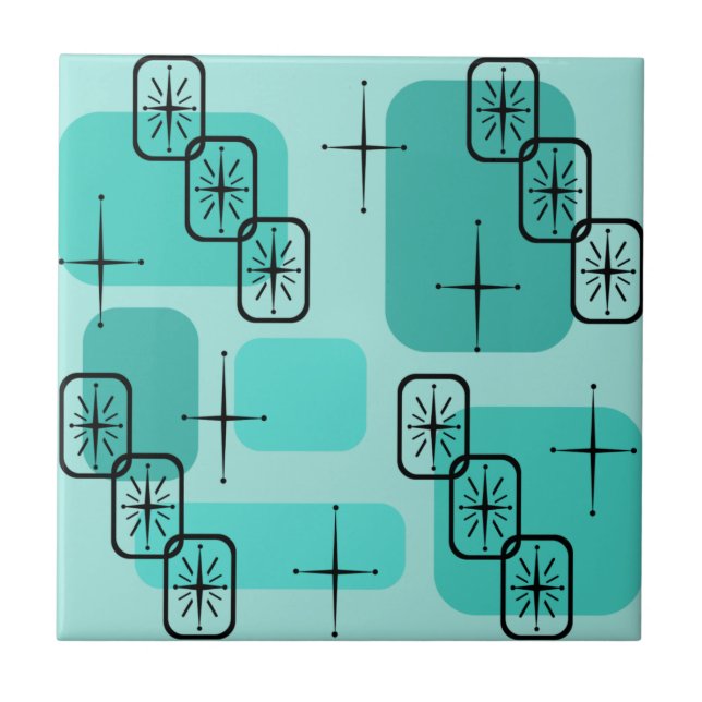 Meio século Modern Sputnik Turquoise (Frente)