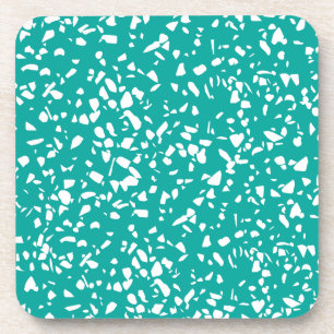 Meio século Modern Terrazzo Porta copos Aqua