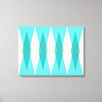 Meio século Moderno Argyle Estendido Canvas