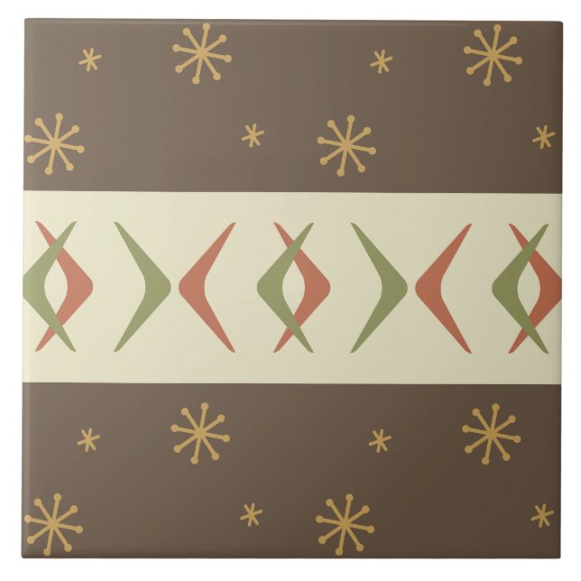 Meio século Moderno Bumerangs Multicolor (Frente)