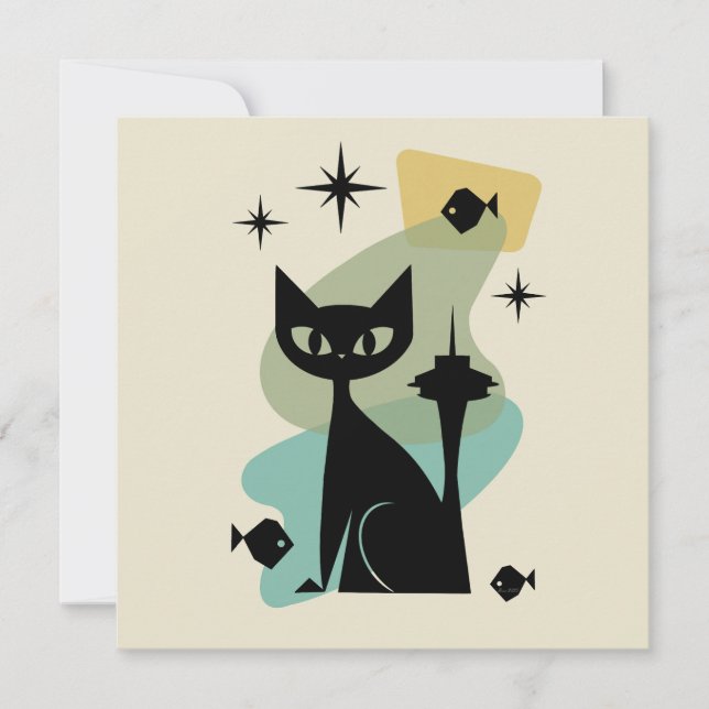 Meio século Moderno de Seattle Cat (Frente)