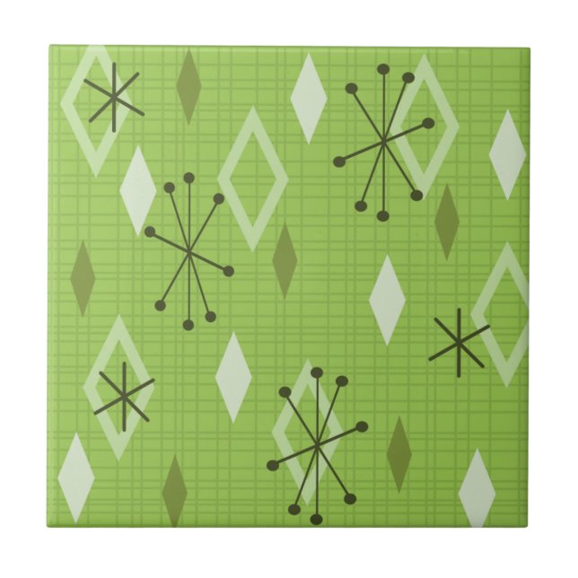 Meio século Moderno Diamantes Chartreuse (Frente)