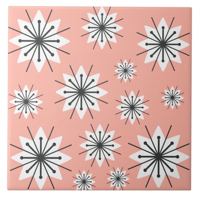 Meio século Moderno Flocos de Neve Peach (Frente)