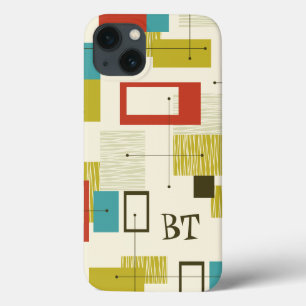 Meio século Moderno Monograma Personalizado Retro