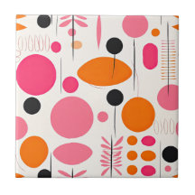 Meio século moderno padrão Boêmia Colorida RETRO