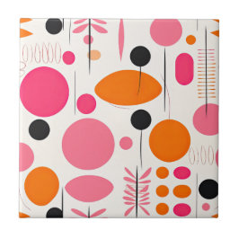 Meio século moderno padrão Boêmia Colorida RETRO