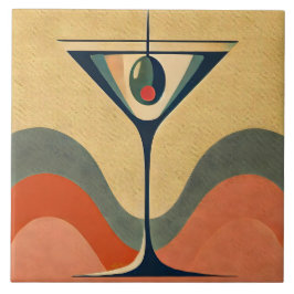 Meio século moderno "pimento azeitona martini wave