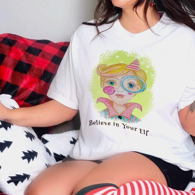 Meio século Moderno Retrô Natal Elf Engraçado (Criador carregado)