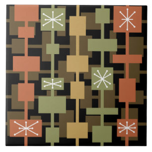 Meio século preto multicolorido moderno