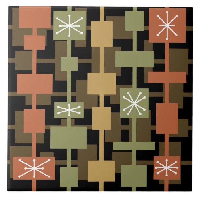 Meio século preto multicolorido moderno (Frente)