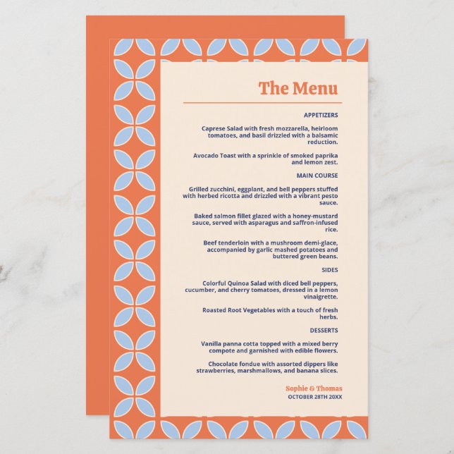 Meio século Retro Wedding (Frente/Verso)