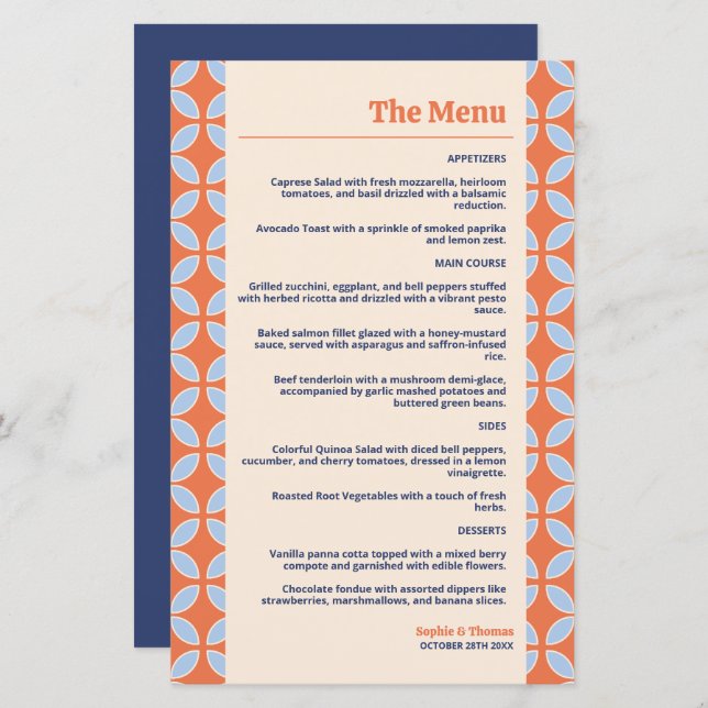 Meio século Retro Wedding (Frente/Verso)