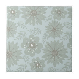 Meio século retroativo da vindima Flor Azul Modern
