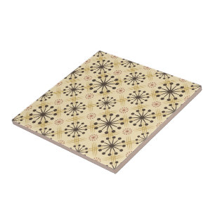 Meio século Starburst moderno Brown e argila