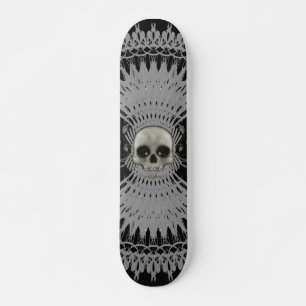 Meio-tom Crânio e Gráficos Radiais: Skateboard