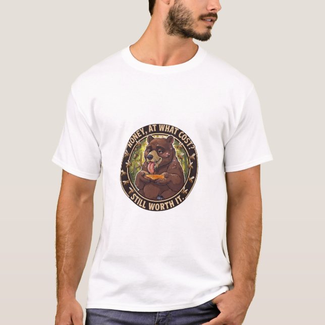 Mel, a Que Custo? Camiseta do Urso de Picada de Ab (Frente)