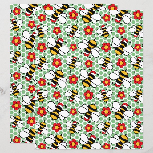 Mel Abelhas Livro de Natal em Verde (Frente/Verso)