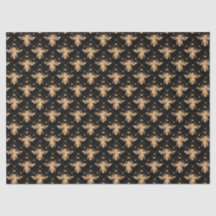 Mel Bee Series Design 17 Papel Tecido