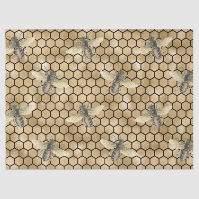 Mel Bee Series Design 9 Papel Tecido (Frente )