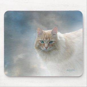 Mel brilhante do anjo do © do mousepad do gato do