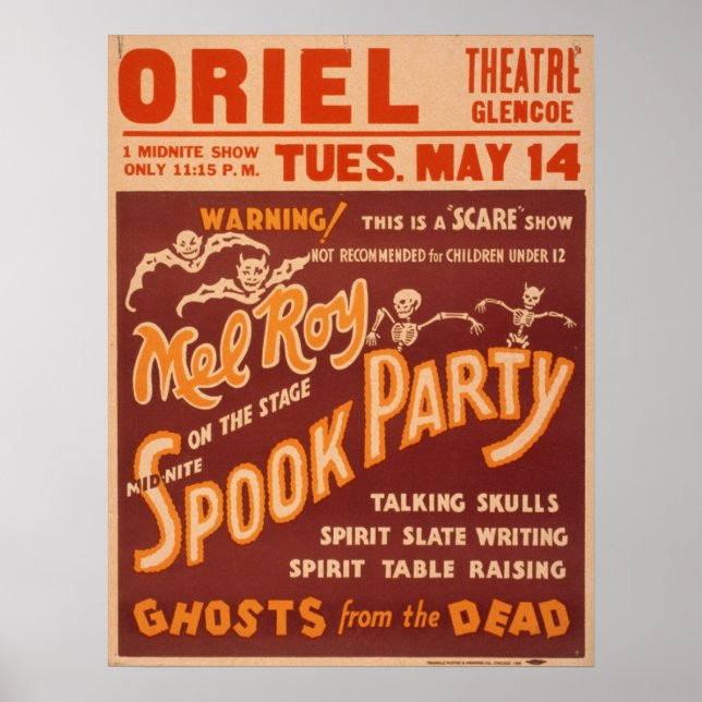 MEL ROY Magalhista Illusionista VAUDEVILLE Poster (Frente)