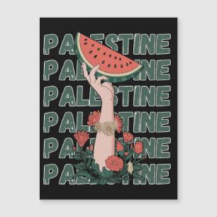 melancia, flores e texto palestino Repetir