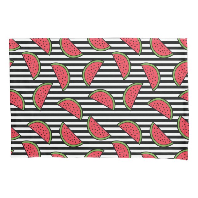 Melancia no teste padrão preto & branco das (Frente-Esquerda)