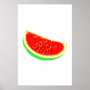 Melancia, poster, poster de Verão, vibrações de Ve