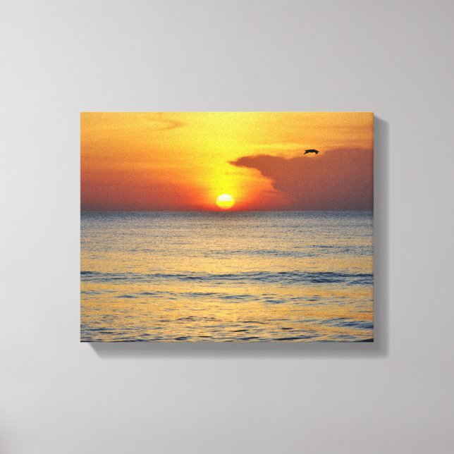 Melbourne Beach Sunrise Canvas (Frente)