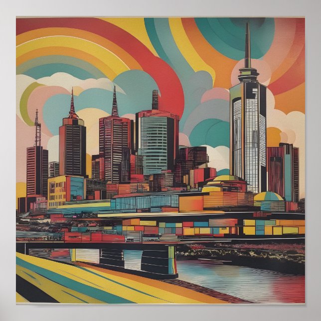 Melbourne poster vintage (Frente)