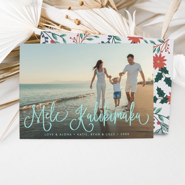 Mele Kalikimaka | Cartão com fotos de Férias do Ha (Criador carregado)